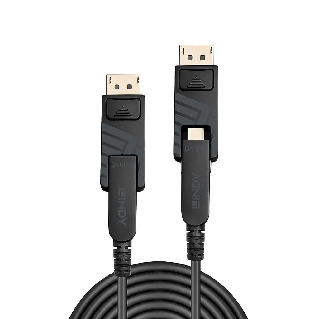 Rallonge Fibre Optique Hybride Mini Lindy 70m pour Signal Vidéo 4K