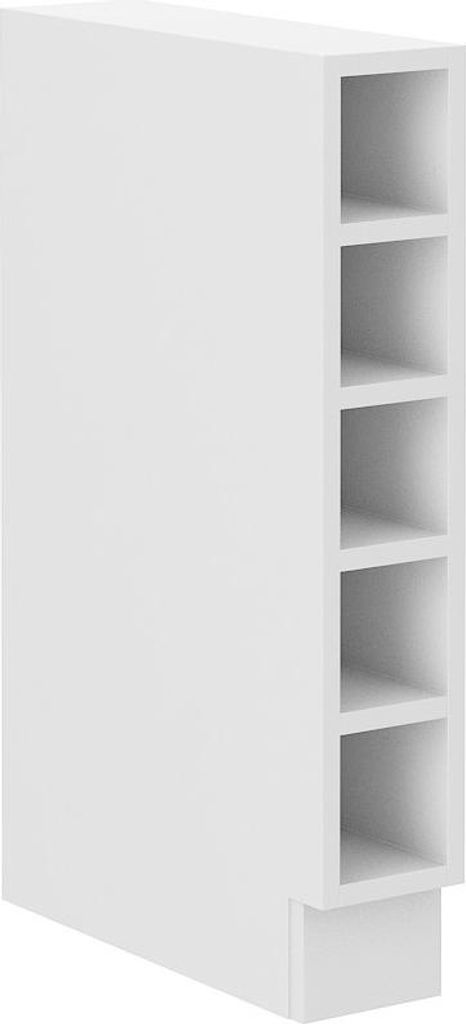 Unterschrank LUNARA – Breite 15 cm, weiß Produktbild 
