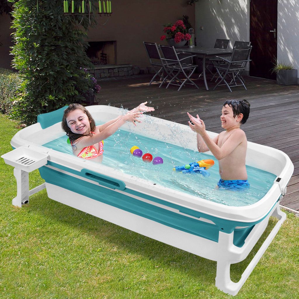 Faltbare Babybadewanne Grün - Tragbar Für 0-8 Jahre