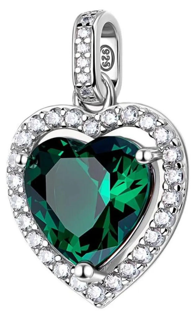Pendentif cœur en argent pour cadeau anniversaire femme FLG144