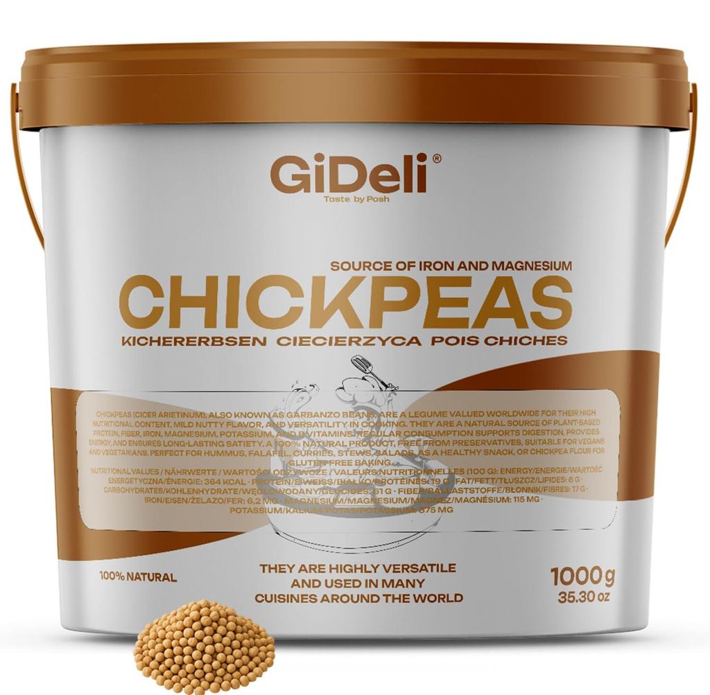 Sušené cícerové bôby 1 kg, nepražené, s vysokým obsahom Obrázok produktu 