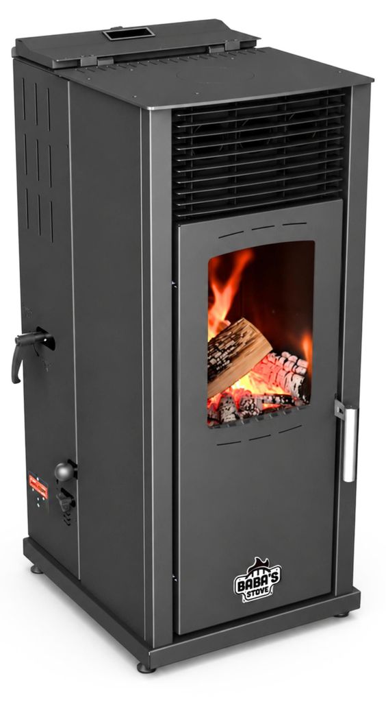 Babas Eco Hybridofen Pellets und Holz Kombiofen Kaminofen 8 Produktbild 