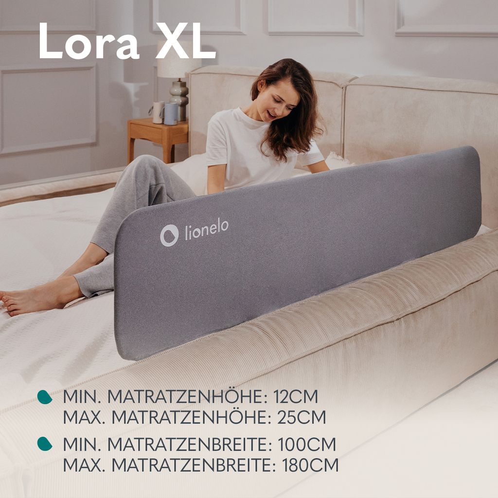 Lionelo Bettschutzgitter LORA XL Set, Einfach und intuitiv Produktbild 2