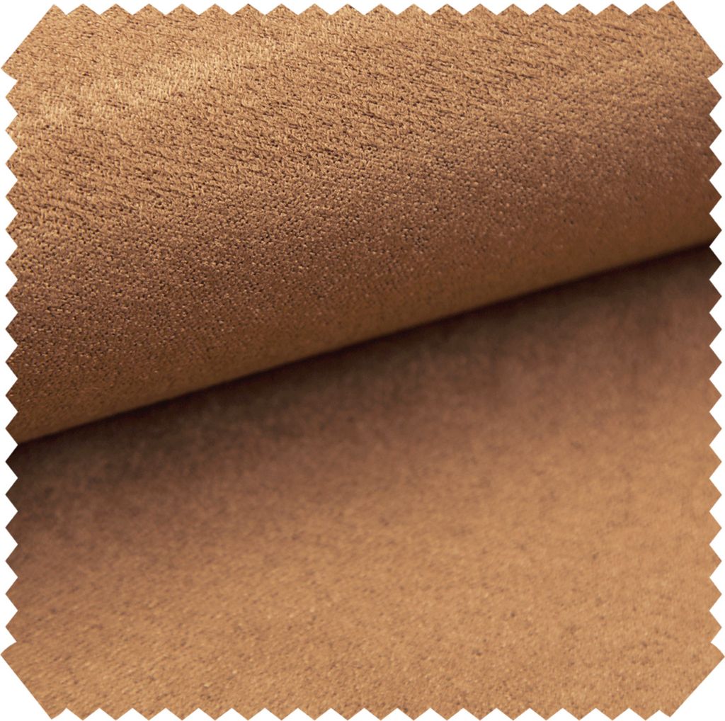 novely ALPEN Polsterstoff im Wildleder-Look - Velours-Microfaser-Möbelstoff - Pflegeleichte Meterware 1lfm - Farbe: 38 Hellbraun