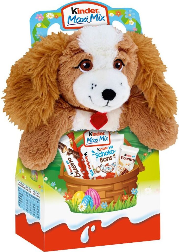 Kinder Maxi Mix beste Milchschokolade und süßes Plüschtier Produktbild 11