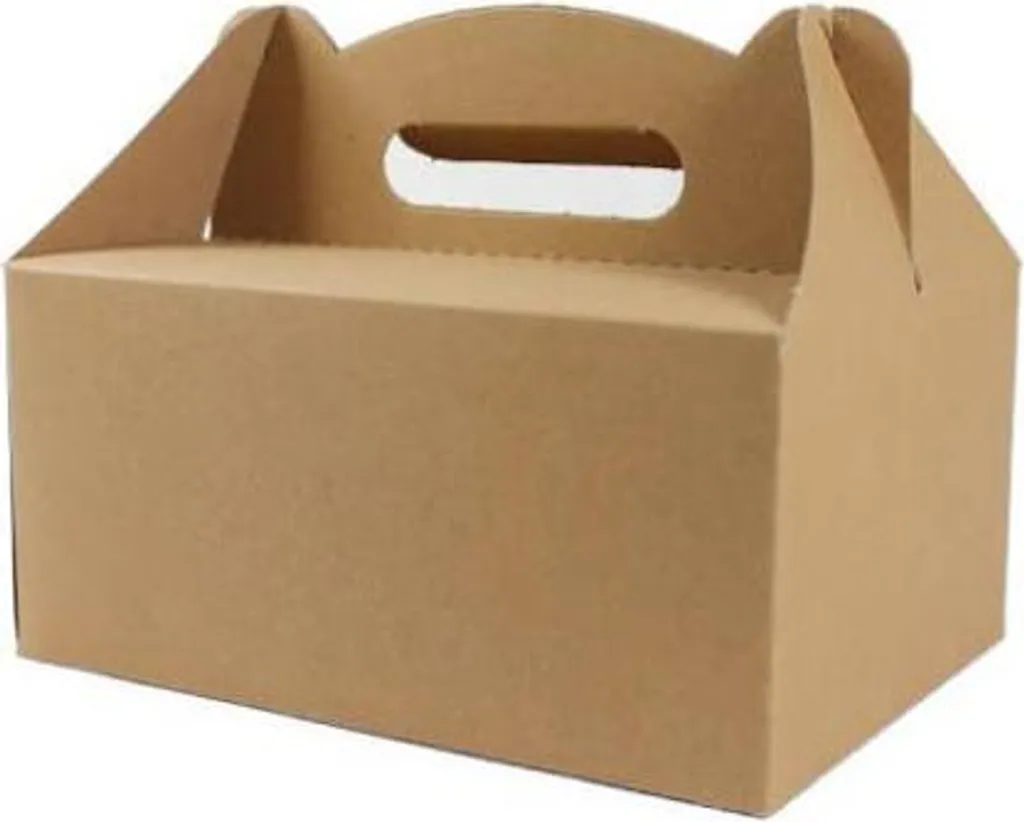 Emballage repas avec poignée 19 x 14 x 9 cm - Lot 50 pour traiteurs
