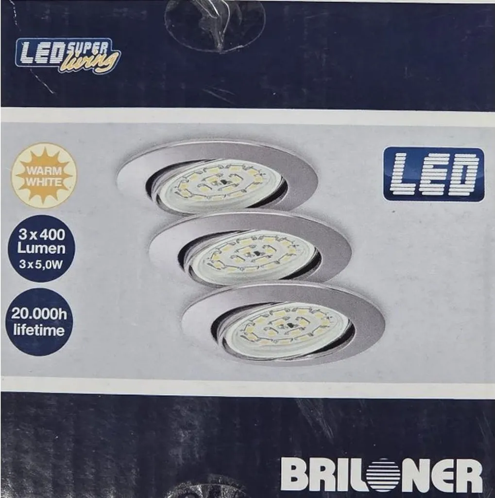 Spot LED Encastrable Orientable Chrome Solution Éclairage Zone Lot 3 - 5
