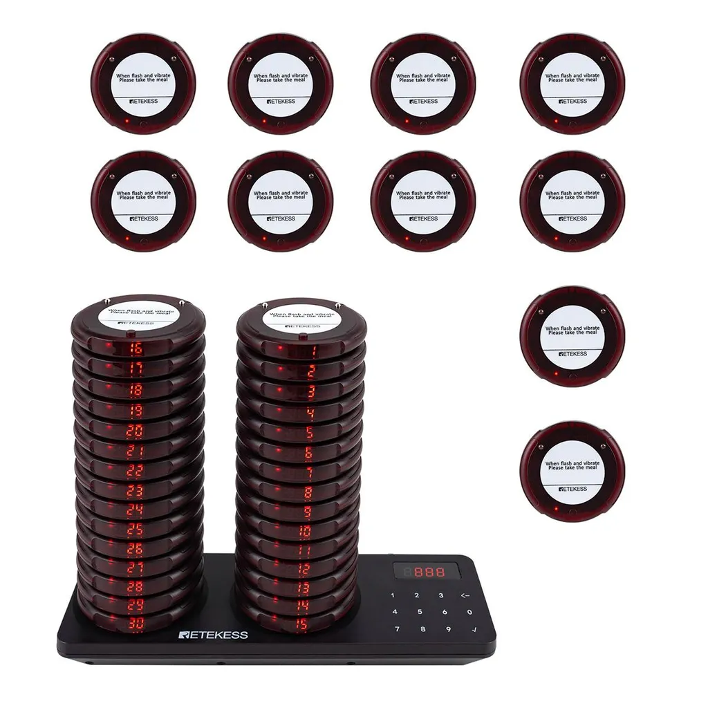 Système d'appel sans fil 31 modes pour hôtellerie Retekess TD163