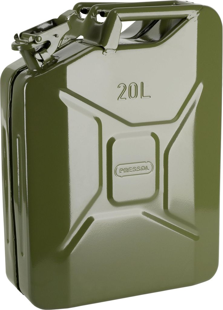 Pressol Kraftstoffkanister (Inhalt 20 l, Verschluss mit Splintsicherung, oliv)