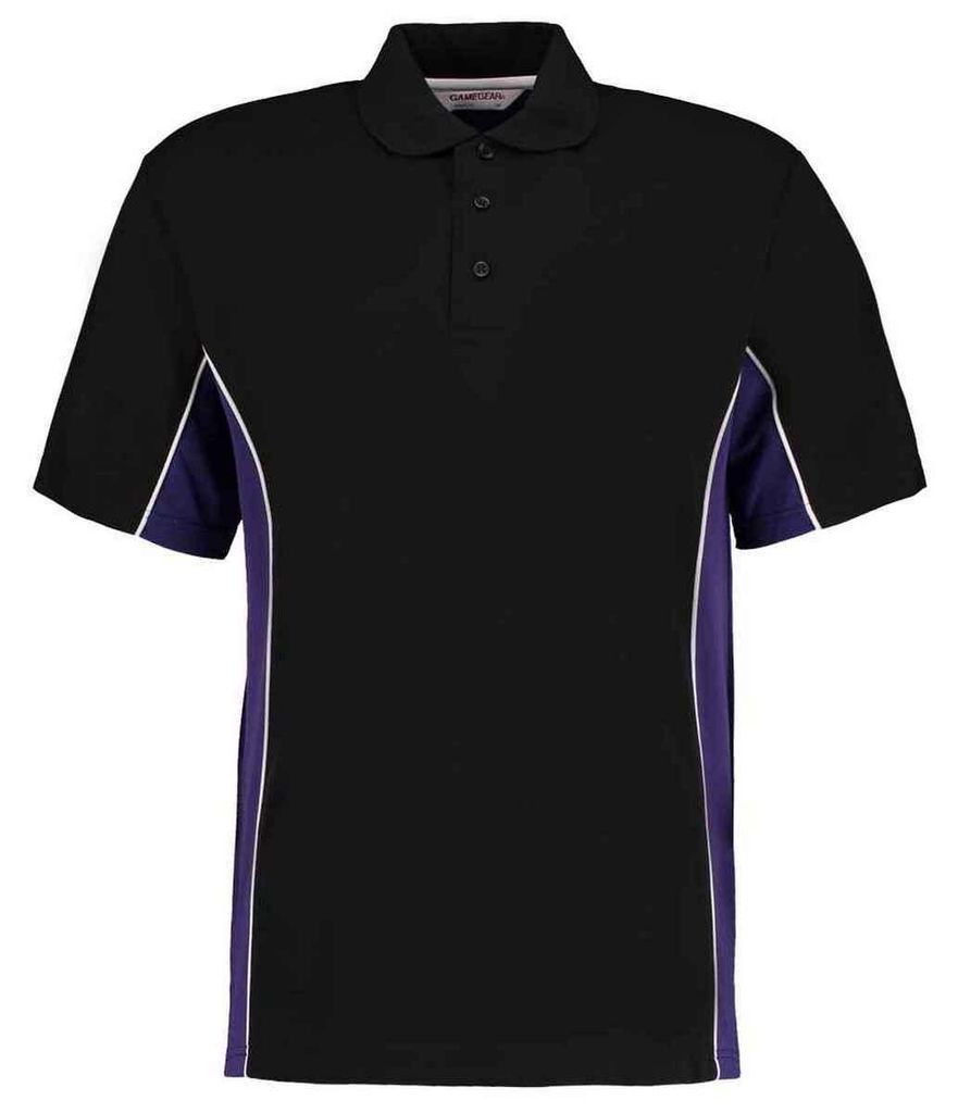Kustom Kit - Poloshirt für Herren, Klassisch LT5523 (3XL) (Schwarz/Violett/Weiß)