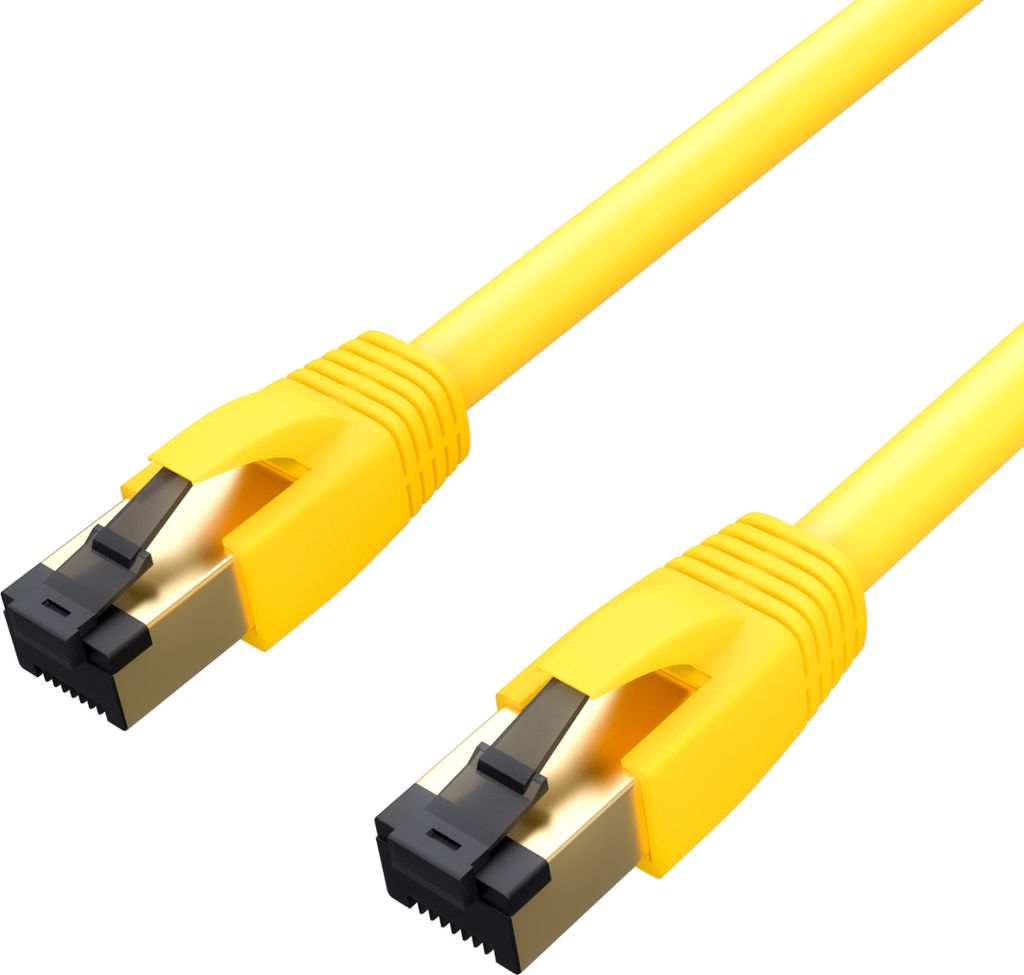 Patchkabel cat 8.1 F/FTP PIMF LSZH gelb 1,0m