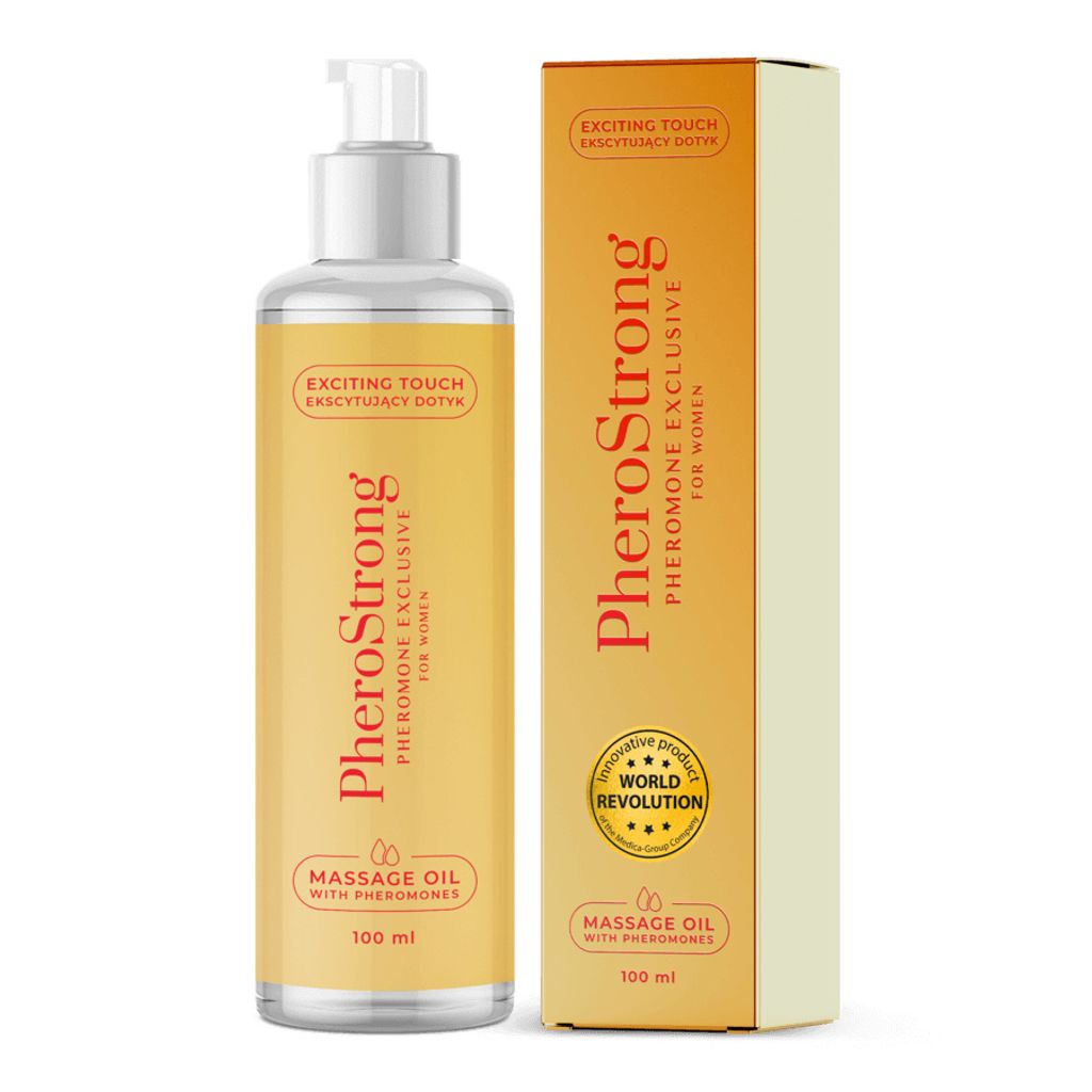 PheroStrong Exclusive Massage Oil für Frauen - Männer mit Pheromonen begeistern - 100 ml