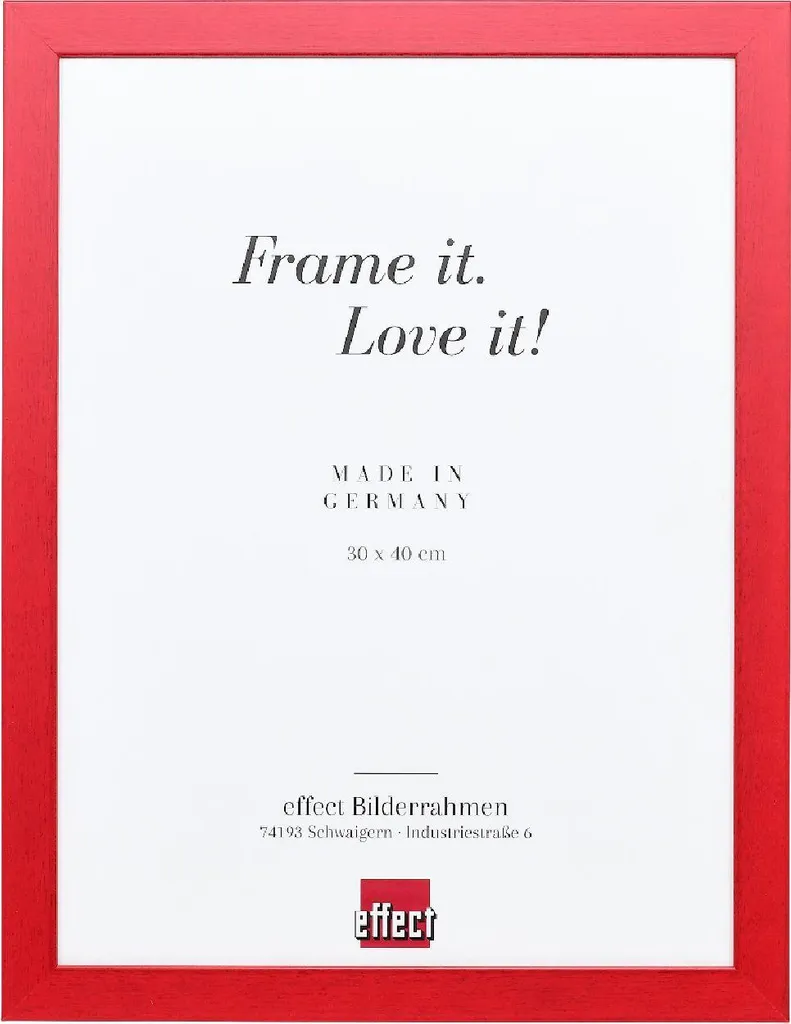Cornice per foto in legno Effect Profilo Top Pro Rosso 50x65 cm Vetro Chiaro