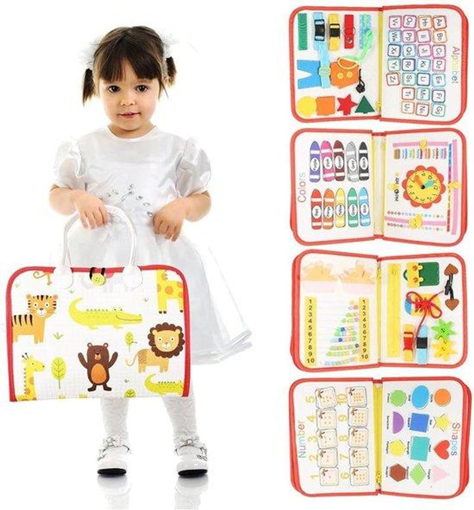 Montessori-Lerntafeln, Aktivitätsplatten, sensorische Platten, Entwicklungsbücher für die feine Motorik und Vorschulbildung, Lernspiele für Jun...