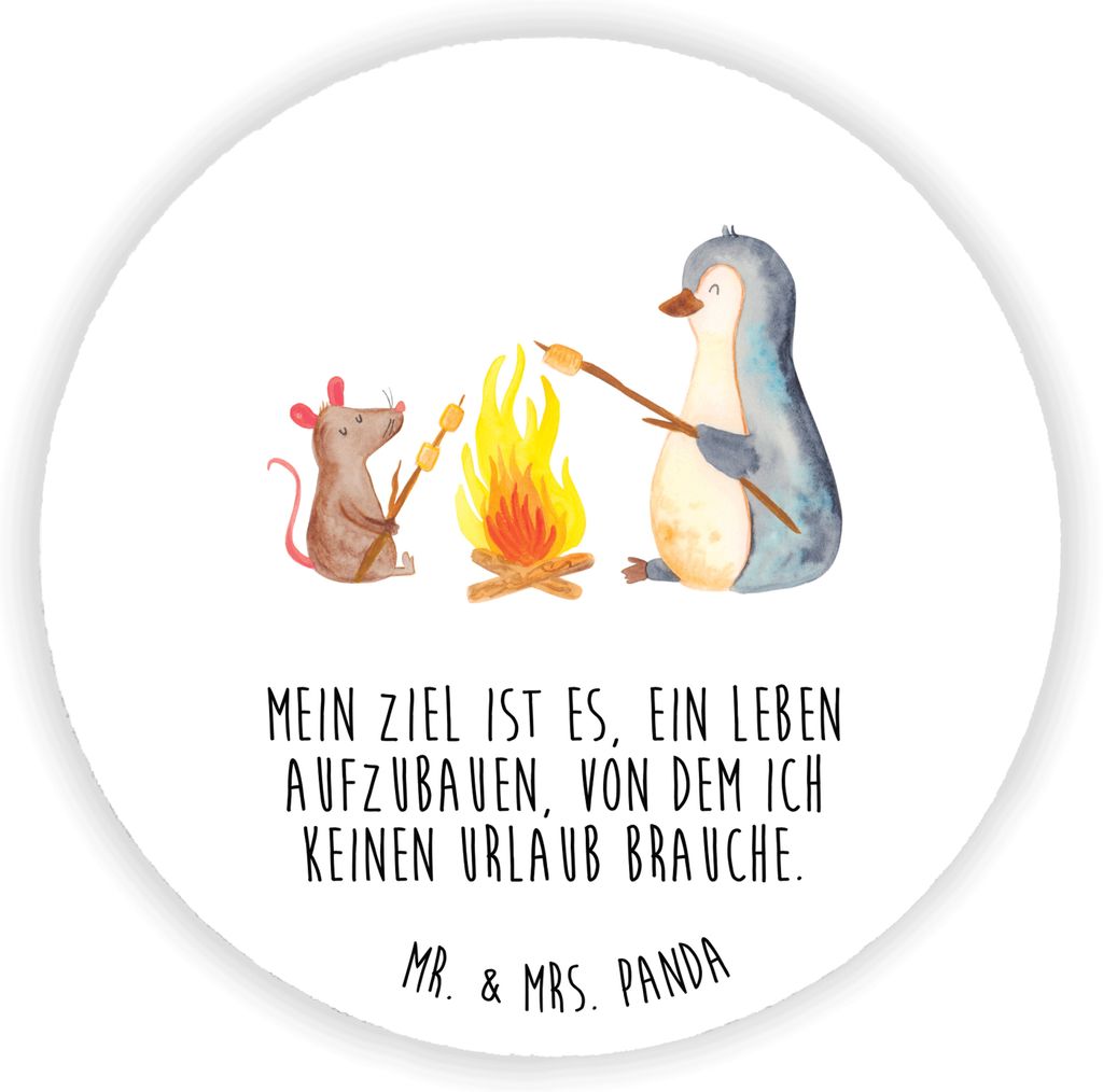 Mr. & Mrs. Panda magnet Pinguin Lagerfeuer - Weiß - Produktbild 