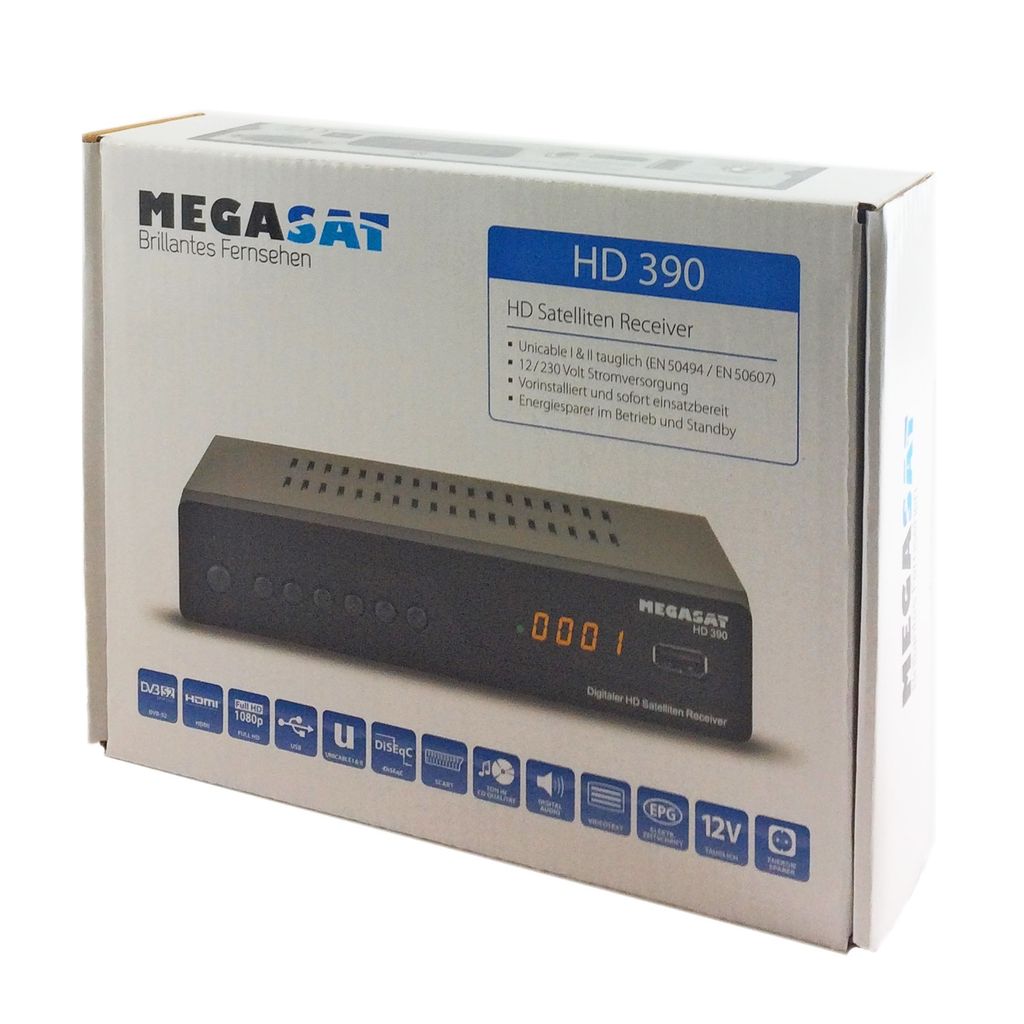 HD SAT Megasat HD 390 Digital mit USB HDMI SCART Full HD TV Produktbild 6