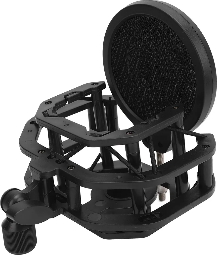 Support de microphone en aluminium réglable et son clip de studio - 7