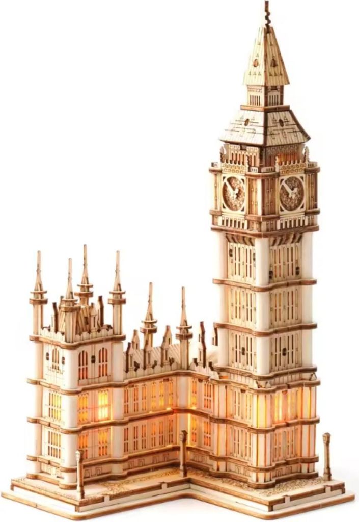 FORSMANO Puzzle 3D en bois Big Ben modèle d'architecture, Image du produit 