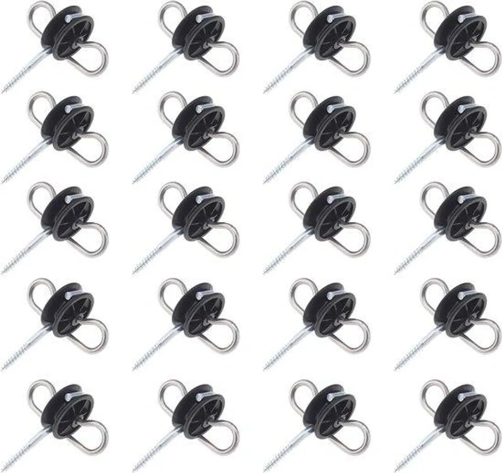 Fixation porte bois extérieure, ancrage isolé, 20 pièces pour poignée