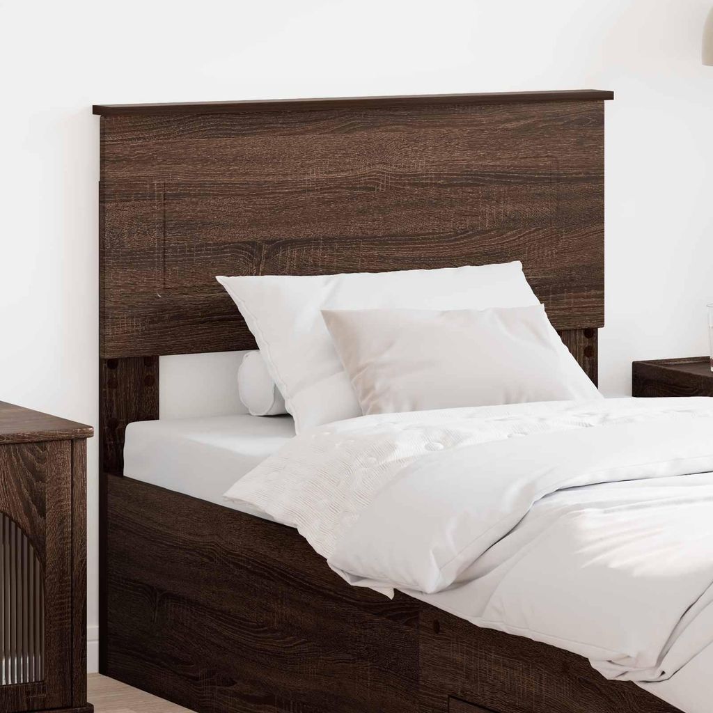 "Schlussverkauf" Bettkopfteil 1 pc - Einfache Montage - Braun Eichen-Optik 75 cm Holzwerkstoff C11609