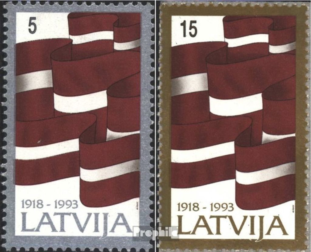 Briefmarken Lettland 1993 Mi 361-362 (kompl.Ausg.) postfrisch Lettland