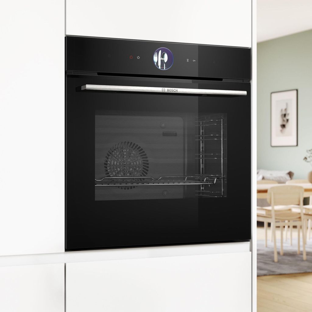 Bosch Serie 8, Einbau-Dampfbackofen, 60 x 60 cm, Schwarz Produktbild 
