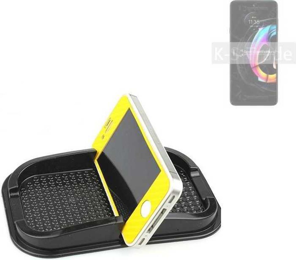 K-S-Trade Auto Anti Rutsch Matte Smartphone-Halter kompatibel mit Motorola Edge 20 Fusion Haft Pad Armaturenbrett Handy-Halterung Silikon