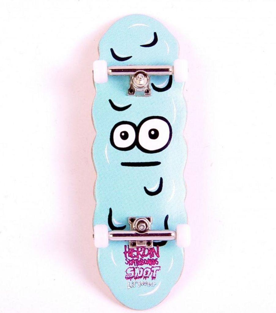 Custom Pro X Heroin Skateboards Snot Egg Fingerboard Complete