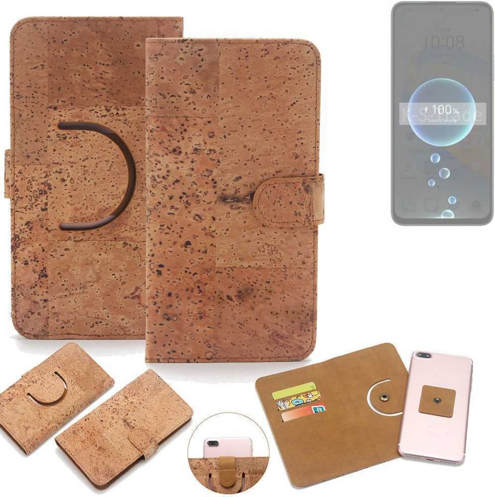 K-S-Trade Handy Hülle Schutz Hülle kompatibel mit Honor X7b 5G Handyhülle Schutzhülle Korkhülle Kork-Hülle 1x