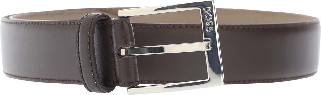 Boss - "Ellotyo" Gürtel für Herren, Logo, Kuh Leder GT10445 (91,44 cm) (Braun)