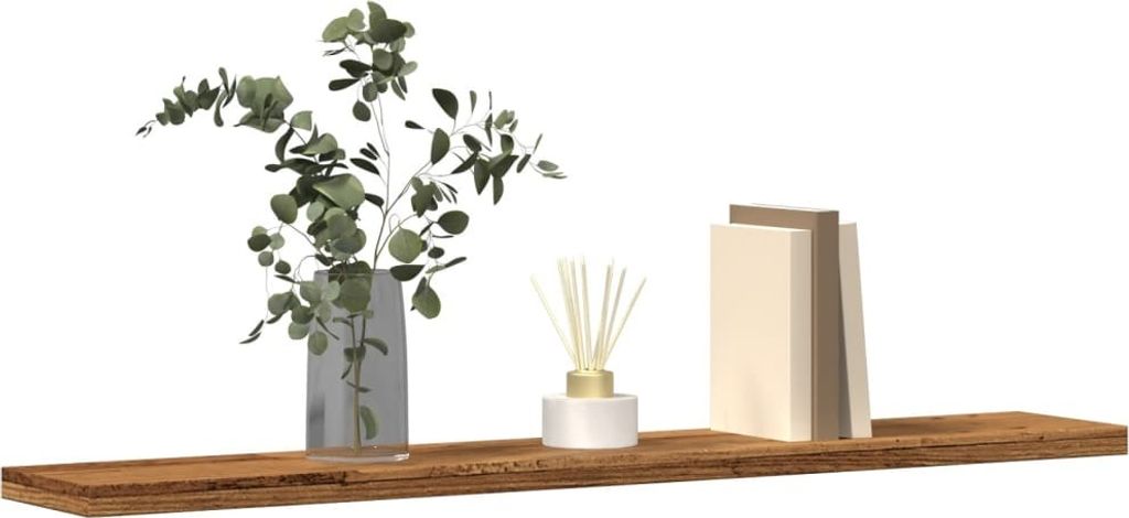 "2026 Promotion" Wandregale 4 Stk. - Hohe Qualität - Altholz-Optik 60x20x1,5 cm Holzwerkstoff - Wandregale CC31655