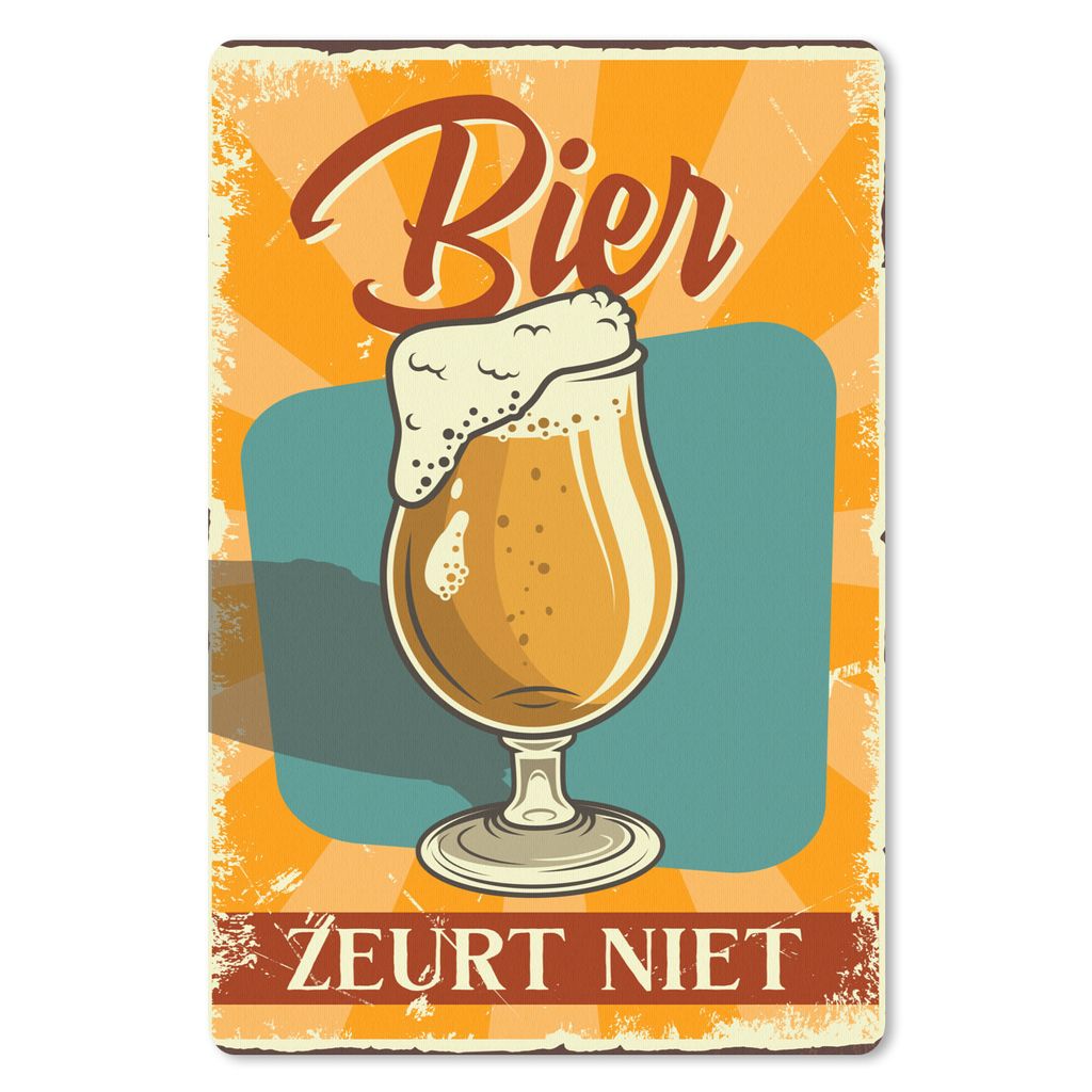MuchoWow Mauspad Mousepad Mancave - Bier - Bier nörgelt nicht - Kneipe - Cafe 18x27 cm - Mousepads - Maus Mat - Pad - Mausunterlage