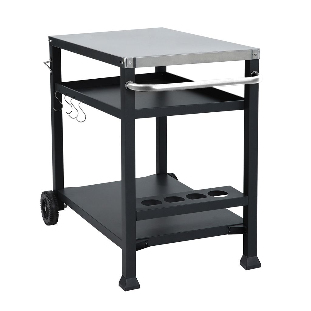 TAINO NIKAN Grillwagen Rollwagen Grillständer mit Rollen Produktbild 