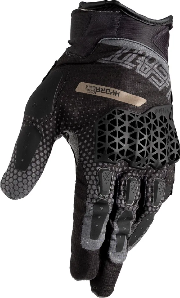 Gants de Moto Étanche Leatt HydraDri 5.5 V25 Courts Noir et Gris Taille S
