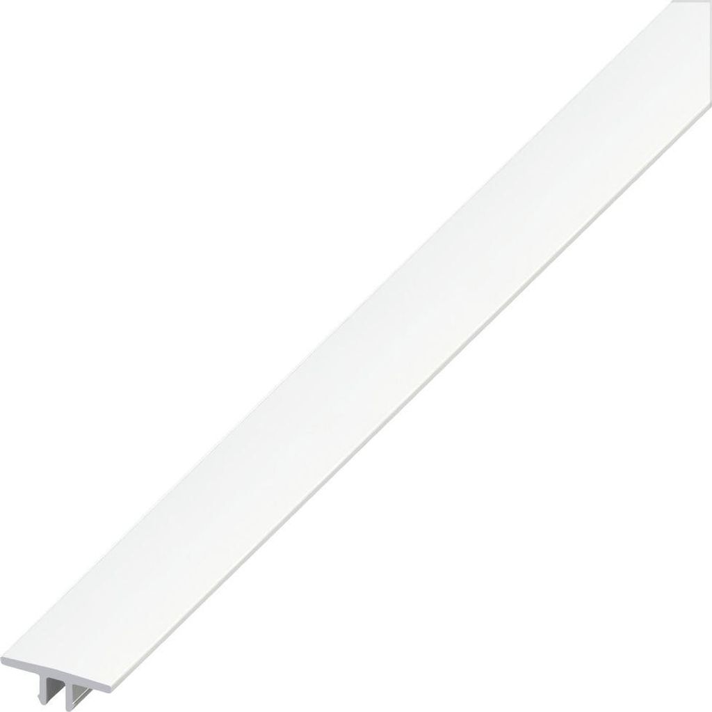 alfer Abdeckprofil 1 m, 16 mm PVC (Kunststoff) glatt weiss Produktbild 