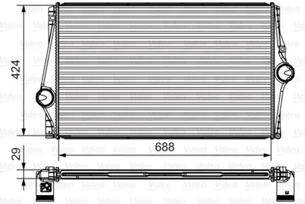 Valeo 818282 Intercooler OE 8627375 pour Volvo XC90 I Turbo Diesel