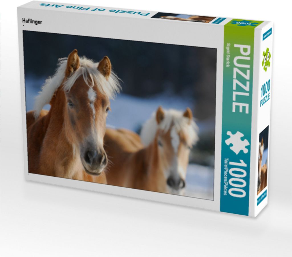 CALVENDO Puzzle Haflinger 1000 Teile Puzzle quer | 1000 Teile Lege-Größe 64x48cm Foto-Puzzle für glückliche Stunden