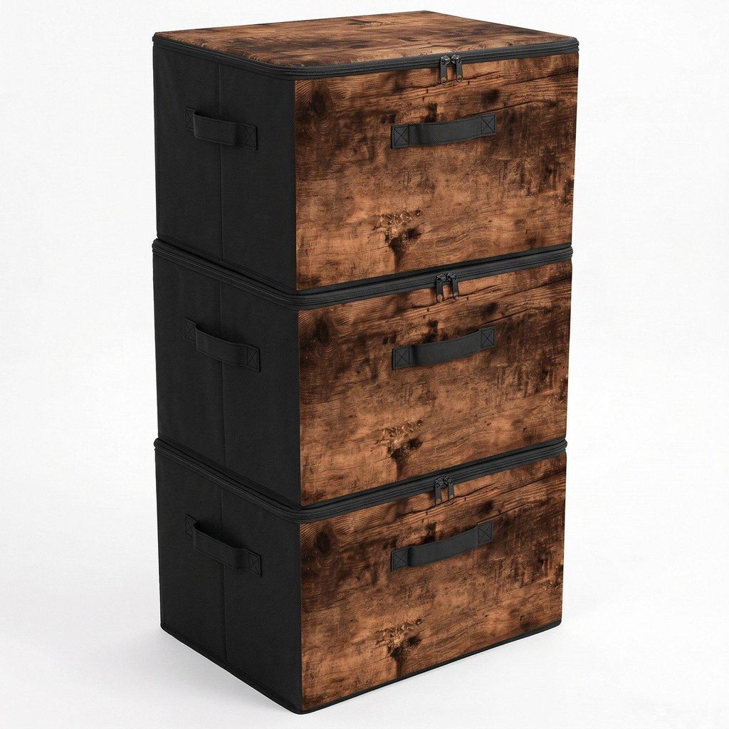 Sekey Aufbewahrungsboxen Stoffboxen mit Deckel 45 L Produktbild 