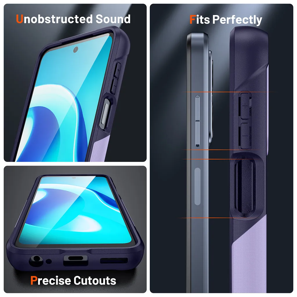 Custodia Antiurto Per Motorola Moto One Macro – Ibrida Con Cavalletto E Pellicola, Bianco