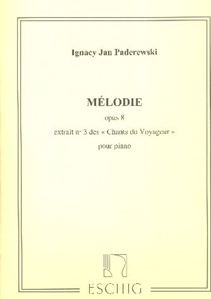 Mélodie op.8 pour piano