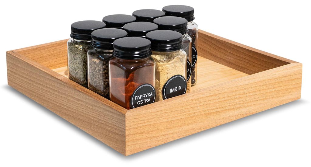 Caja de almacenamiento de madera Creative Deco, 28 x 28 x 5 Imagen del producto 