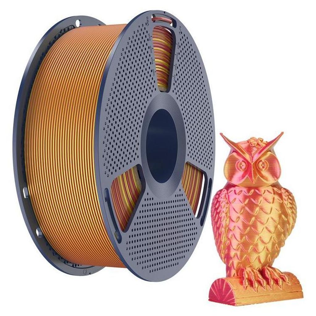 Sunlu PLA+ Silk Dual-Color Filament, 1,75mm, 1kg - Farbton: Red Gold