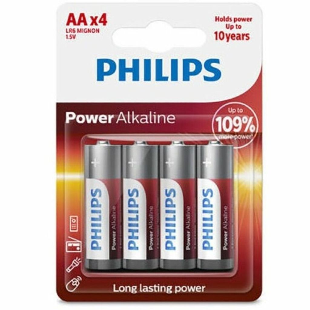 Philips Power Batterie alcaline LR6P4B/10, Pile jetable, Image du produit 