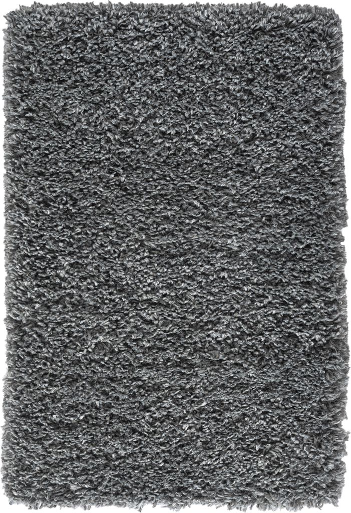 MY-RUG Teppich, Hochflorteppich Shaggy Star, 90x60, grau, leicht glänzend, extra flauschig, Rechteckig