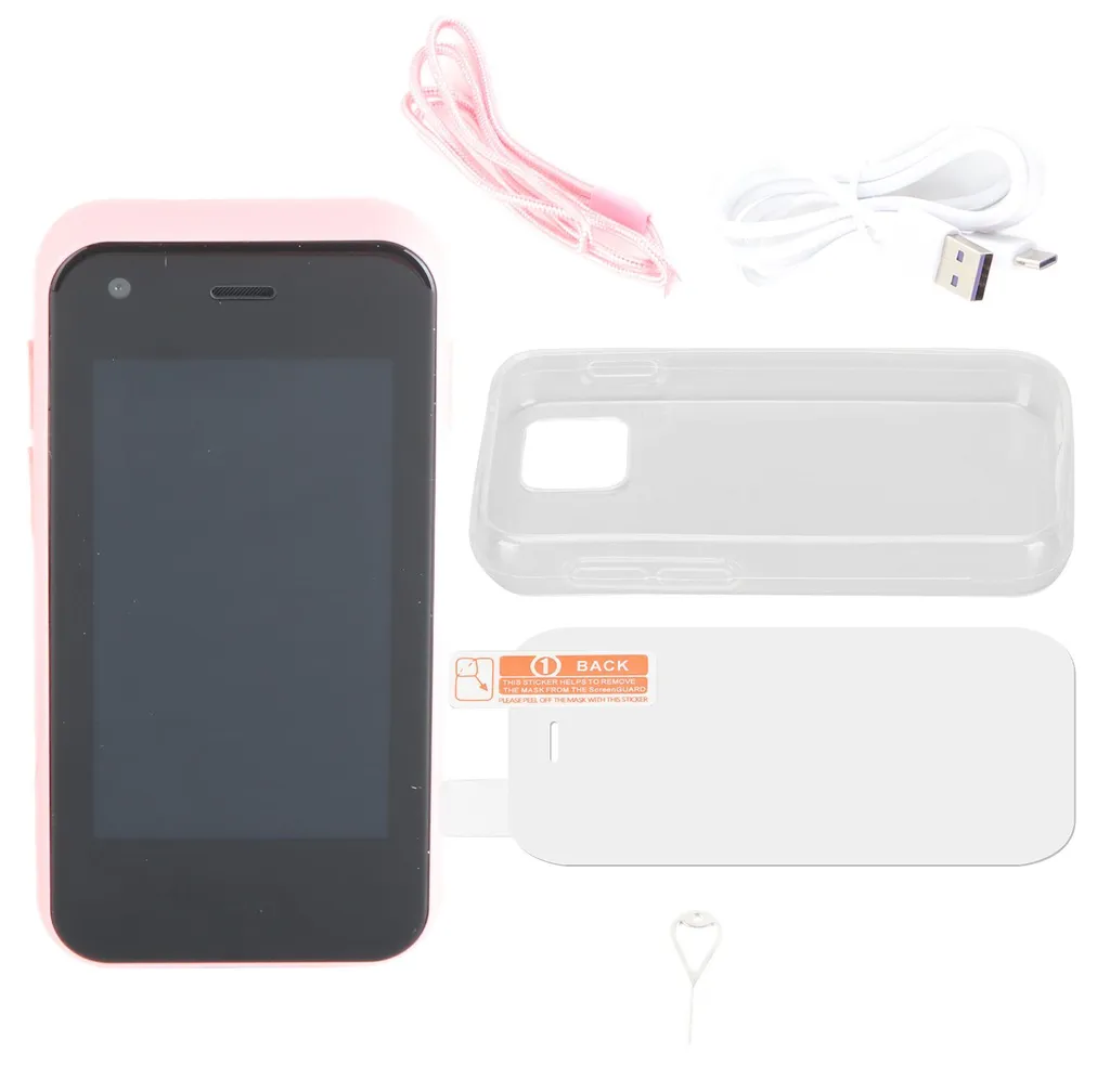 Mini smartphone XS11 Android Rose 1Go 8Go avec WiFi et GPS intégré