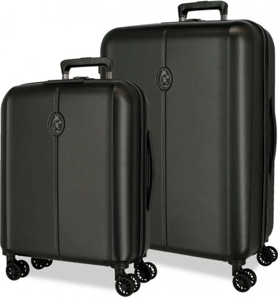 EL POTRO Vera Noir 5338921 Set de Valises de Voyage Luxe en ABS 70/55cm