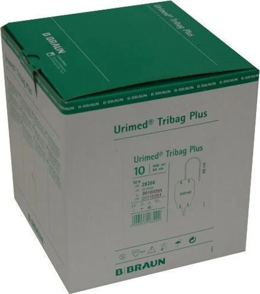 Urimed Tribag Plus sacca per urina 500ml 80cm unst. 10 pz