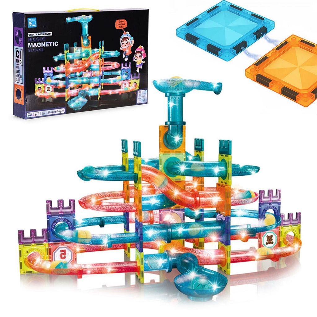 Magnetbausteine, LED-Kugelbahn, Konstruktionsbausteine, Produktbild 