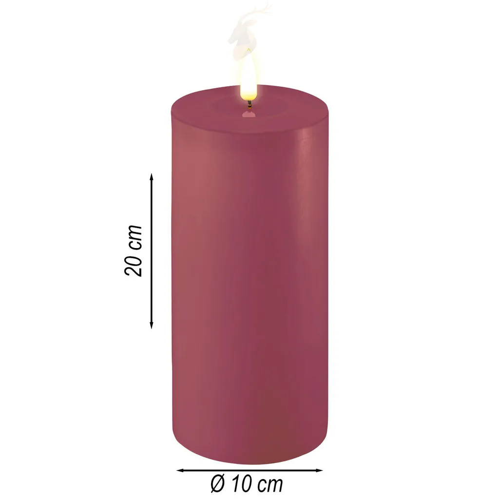 Candela LED Homeart Deluxe con funzione timer Magenta - 2