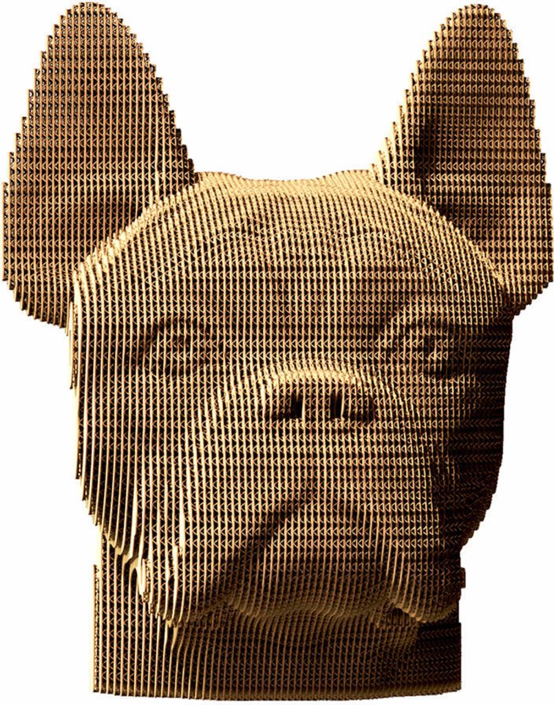 Cartonic 3D-Puzzle Bulldog, chien, kit 3D en carton, Image du produit 